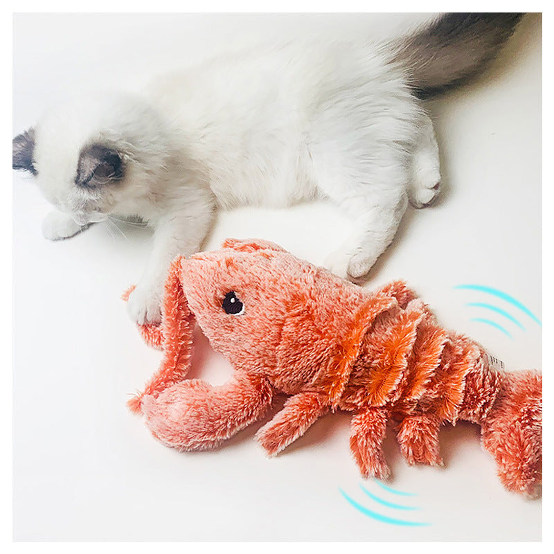 Pet dog toy electric simulation jumper dragonfish USB charging model small small dog milling teeth plush toys