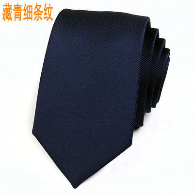 Wholesale Korean men's tie 6cm fashion British casual wedding groom tie red black collar with male