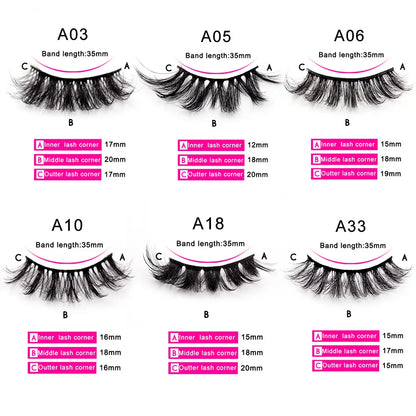 Eyelashes 5/10/16 Pairs 3D Faux Mink Lashes Natural False Eyelashes Reusable Dramatic Volume Lashes Makeup Eyelash Extension