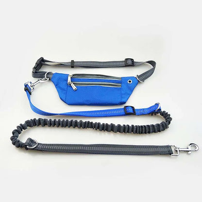 Pet Dog Leash  Waist Waterproof Pockets Dog Reflective Belt  Elasticity Collar Rope Running Jogging Walking Pet Supplies