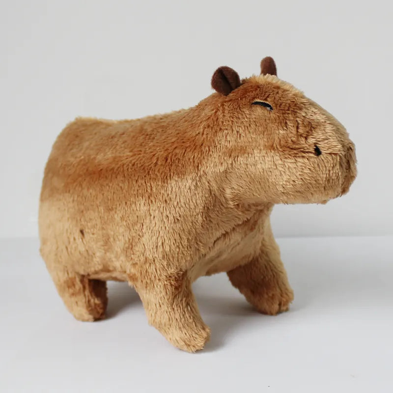 Simulation Capybara Stuffed Animals Plush Toy Soft Dolls Real Life Capybara Dolls Kids Toys Peluche Juguetes Christmas Gift 18cm