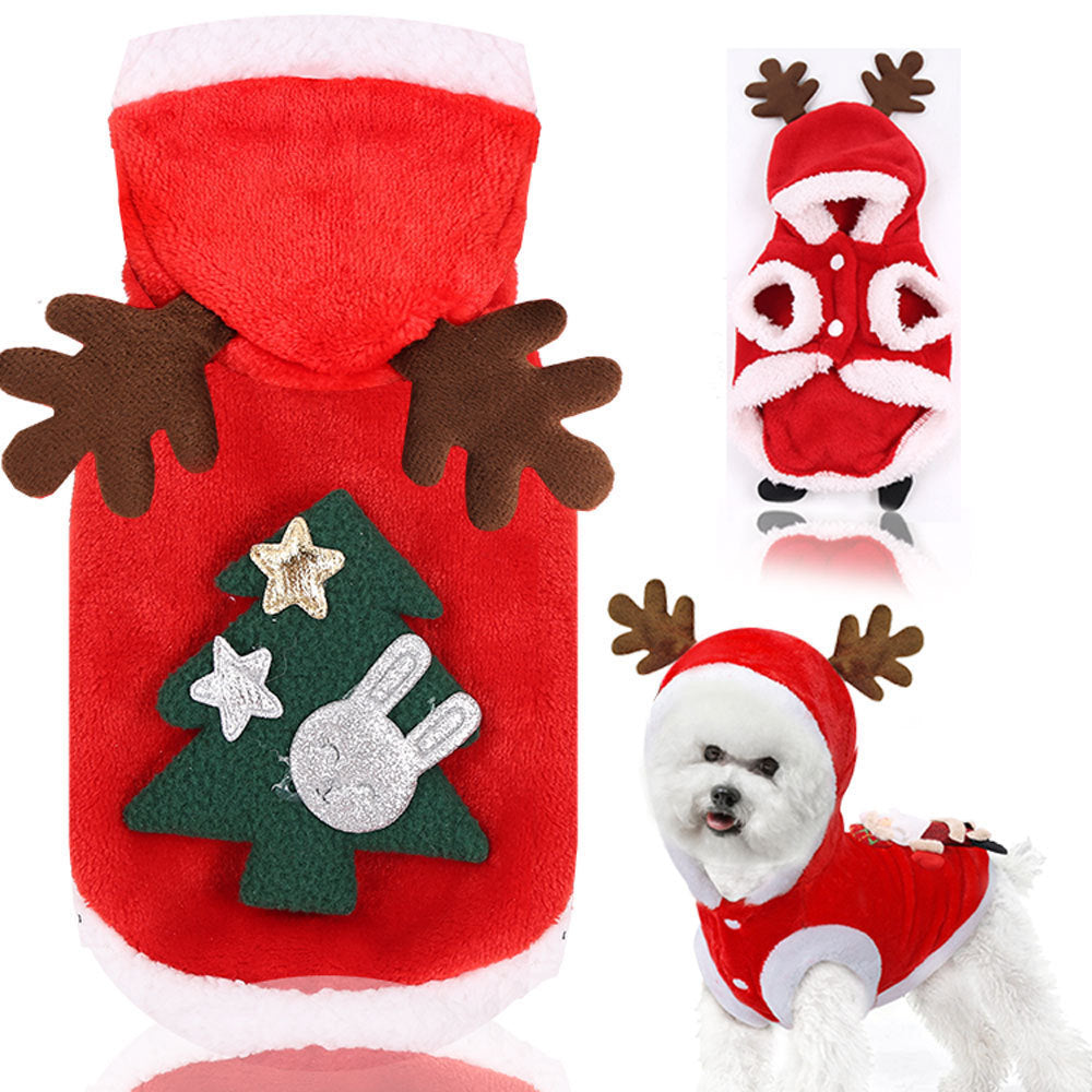 Christmas Pet Costume for Small, Medium, and Large Dogs and Cats - Funny Pet Clothes and Dog Apparel