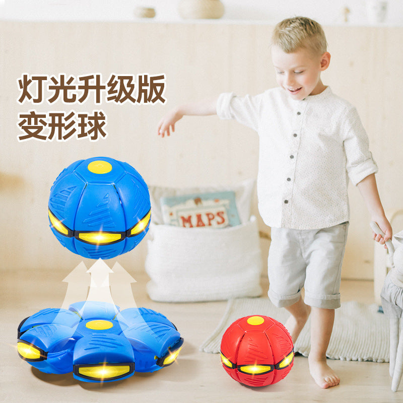 Pet Toy Flying Saucer Ball Dog Toy Balls Flying Saucer Dog Toy Dog Ball magic UFO ball glowing elastic ball