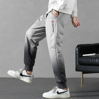 Summer men's casual exercise trousers Korean version of the tide loose Oversize beam adolescents nine-point guards