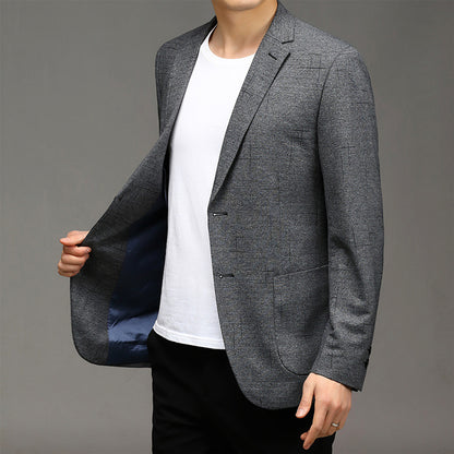 2021 spring new foreign trade suit male self-cultivation coat trend light business custom men's casual small suit