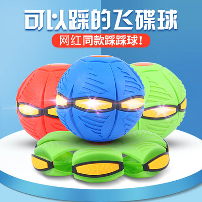 Pet Toy Flying Saucer Ball Dog Toy Balls Flying Saucer Dog Toy Dog Ball magic UFO ball glowing elastic ball