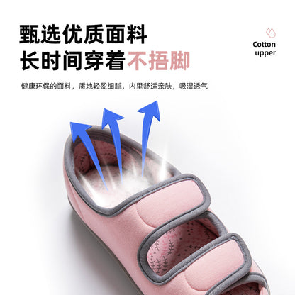 21 spring new opening Velcro is convenient to put on and take off couples, elderly bags and home indoor slippers for men and women