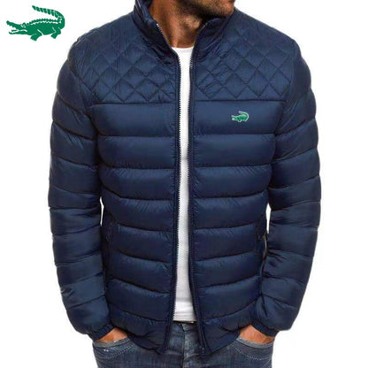 Autumn/Winter 2024 Men's Zipper Cotton Jacket Top Warm and Comfortable Men's Jacket Top Comfortable Down Cotton Jacket