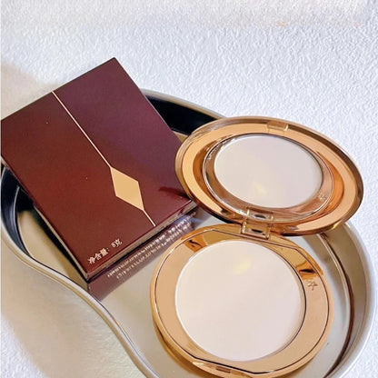 Flawless Powder Natural White Invisible Pores Powder Fixed Makeup Oil Control Light Skin Matte Makeup Women's Powder Blusher