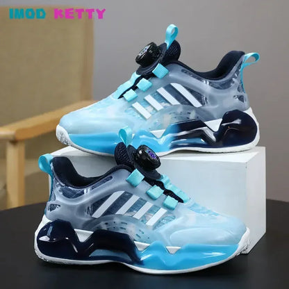 Swivel Buckle Baby Boys Girls Sneakers 2024 Spring New Light Children Kid Sport Shoes Toddler Casual Breathable Running Trainers