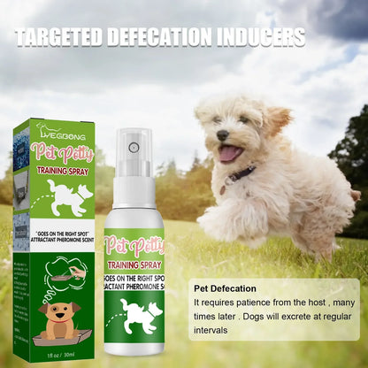 Pet Toilet Training Spray Inducer Dog Poops Cat Pee Positioning Defecation Puppy Stool Location Indoor Pet Potty Training Spray