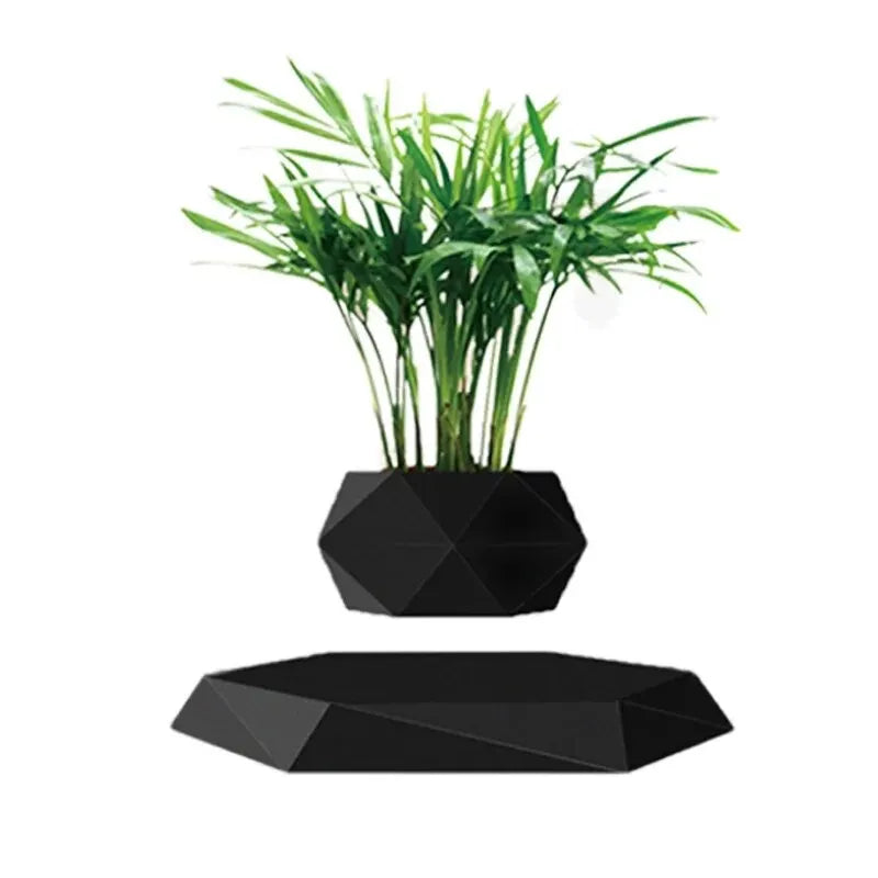 Floating Magnetic Flower Pot Flower Table Creative Home Decoration Pot Black Technology Landscape Desktop Decoration