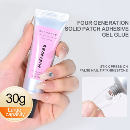 30g New Easy Stick Solid Nail Tips Gel Transparent UV Glue For False Nails Function Gel Polish All for Manicure Adhesive Strong*