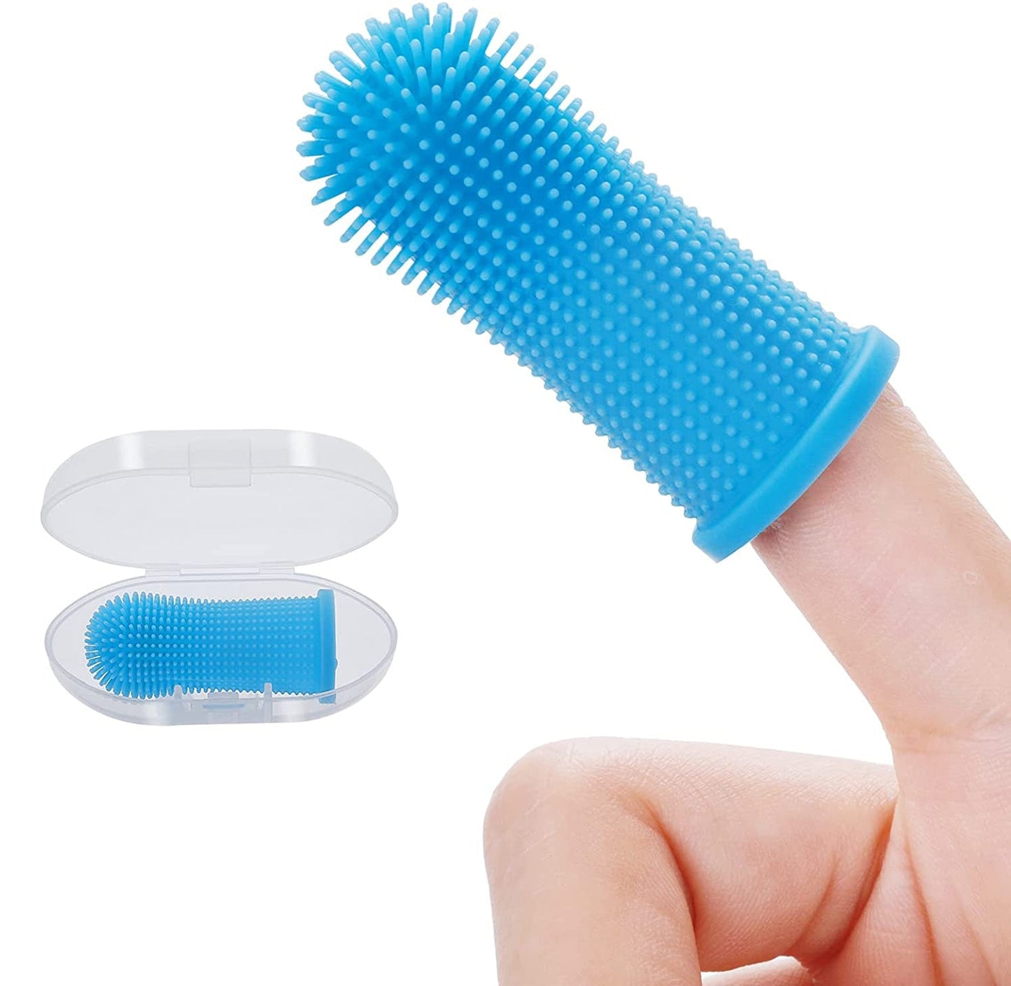 New Ultra Soft Pet Finger Toothbrush Teeth Cleaning Bad Breath Care Non-toxic Silicone Toothbrush Tools Pet Cleaning Supplies