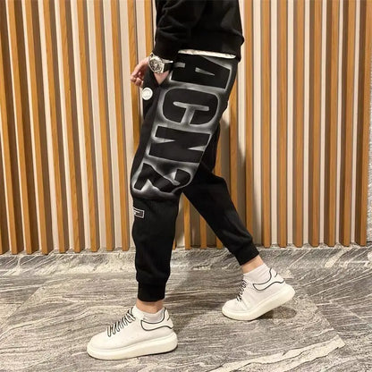 Harem Men's Sweatpants Free Shipping Sport Elastic Goth Y2k Trousers Korean Style Track Stylish Flated Summer Man Sweat Pants XL