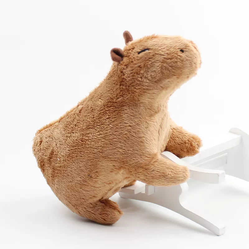 Simulation Capybara Stuffed Animals Plush Toy Soft Dolls Real Life Capybara Dolls Kids Toys Peluche Juguetes Christmas Gift 18cm