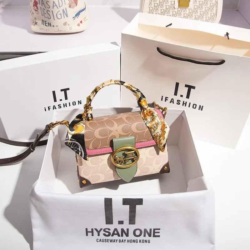 Luxury Brands New Trends Fashionable Classics Handheld Small Square Bags High Grade Fashionable One Shoulder Crossbody Box Bags