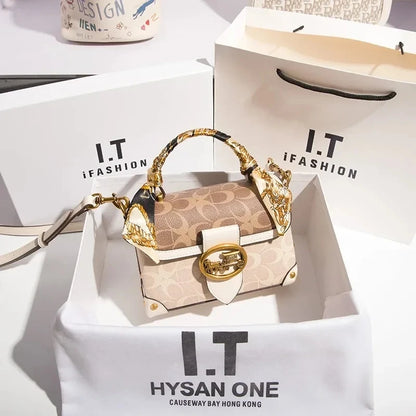 Luxury Brands New Trends Fashionable Classics Handheld Small Square Bags High Grade Fashionable One Shoulder Crossbody Box Bags