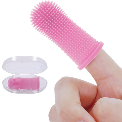 New Ultra Soft Pet Finger Toothbrush Teeth Cleaning Bad Breath Care Non-toxic Silicone Toothbrush Tools Pet Cleaning Supplies