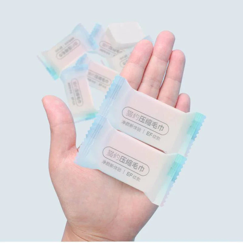 22PCS 25x40cm Compressed Towel Disposable Large Thick Soft Cotton Washcloths Towels for Travel Home