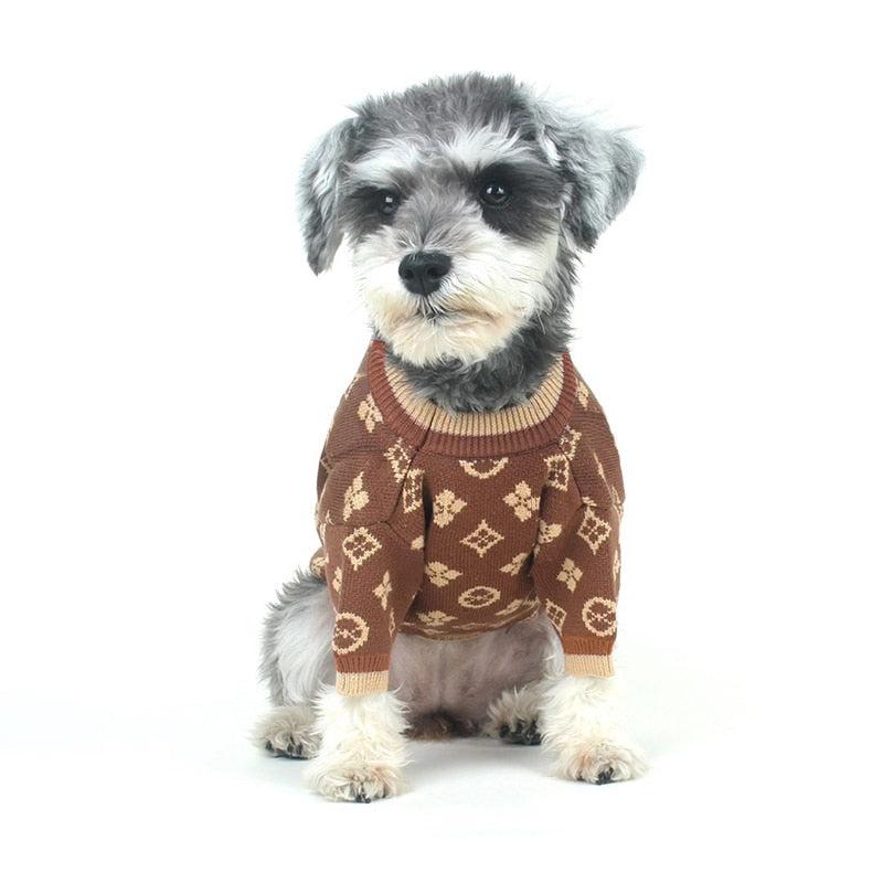 Luxury Dog Clothes  Designer's Dog Sweater  Chihuahua Bulldog  Pet Clothes  CW702