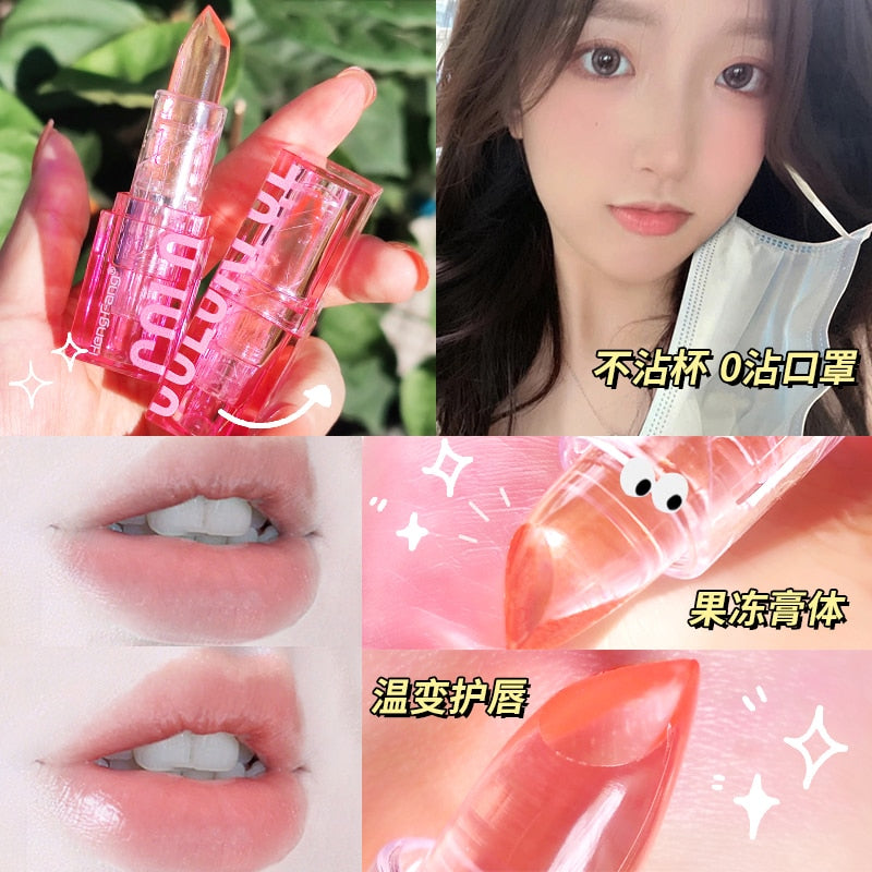 Y2K Pink Transparent Clear Lipstick