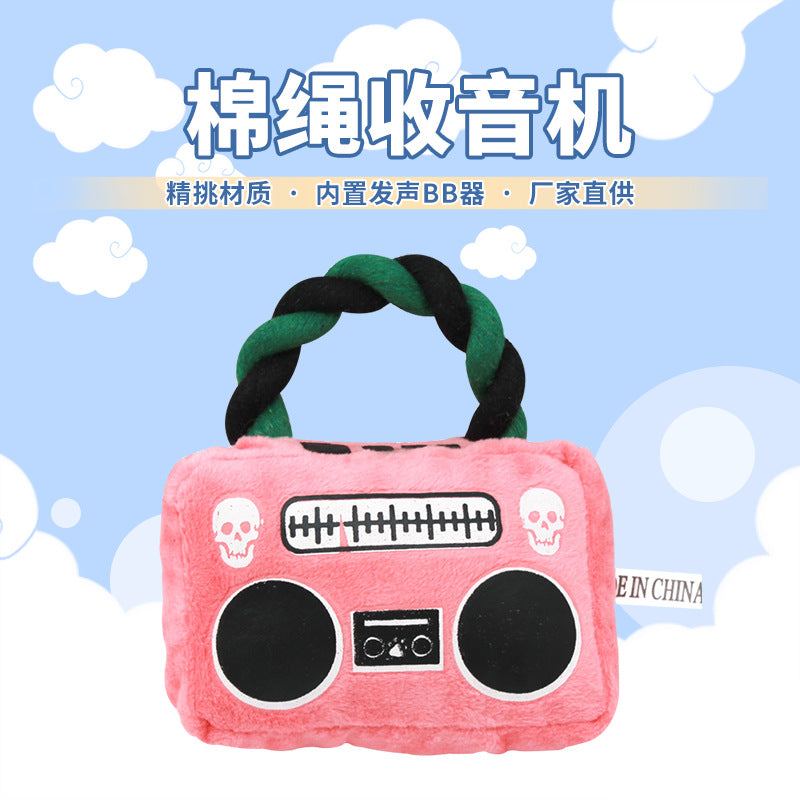 Rope radio pet toy plush radio toy quantity price