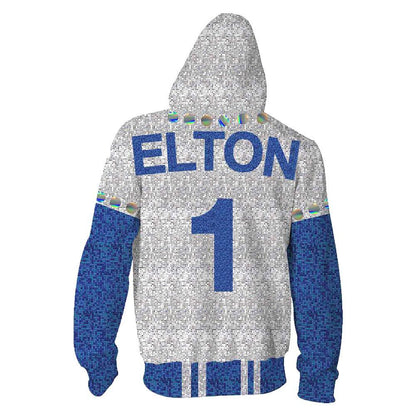 2024 Rocketman Elton John Dodgers Hoodie Baseball Team Uniform Cosplay Costume