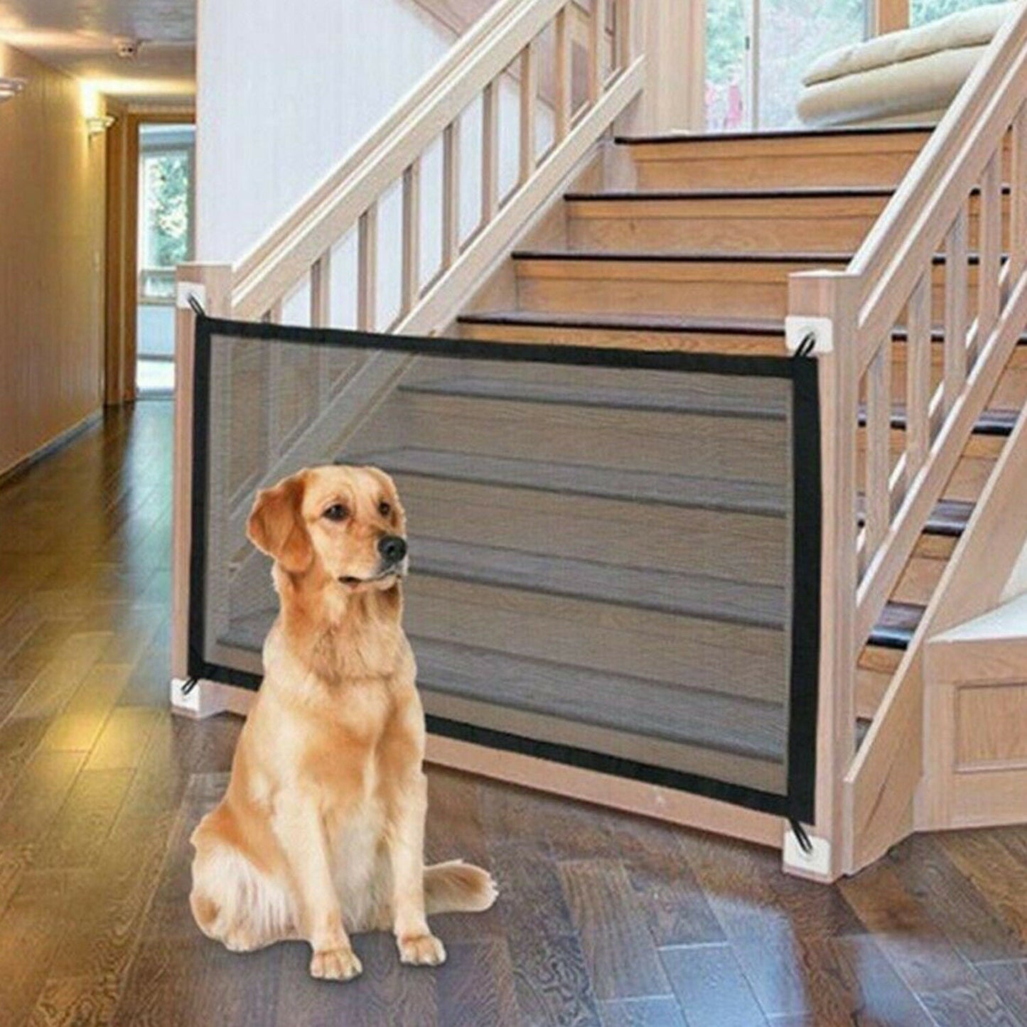 Pet Dog Fence Gate Safe Guard Dog Gate Safety Enclosure Mesh Fences Pet Supplies