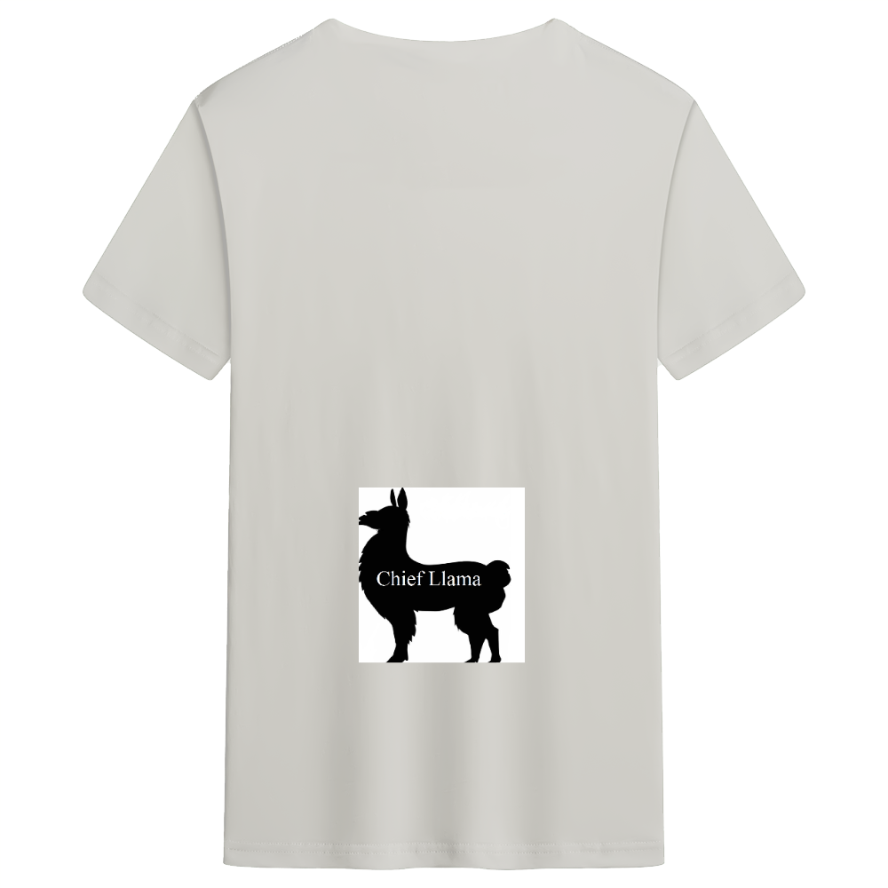 Men's Classic Straight Cotton Tee Chief Llama