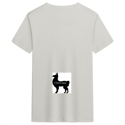 Men's Classic Straight Cotton Tee Chief Llama(1)