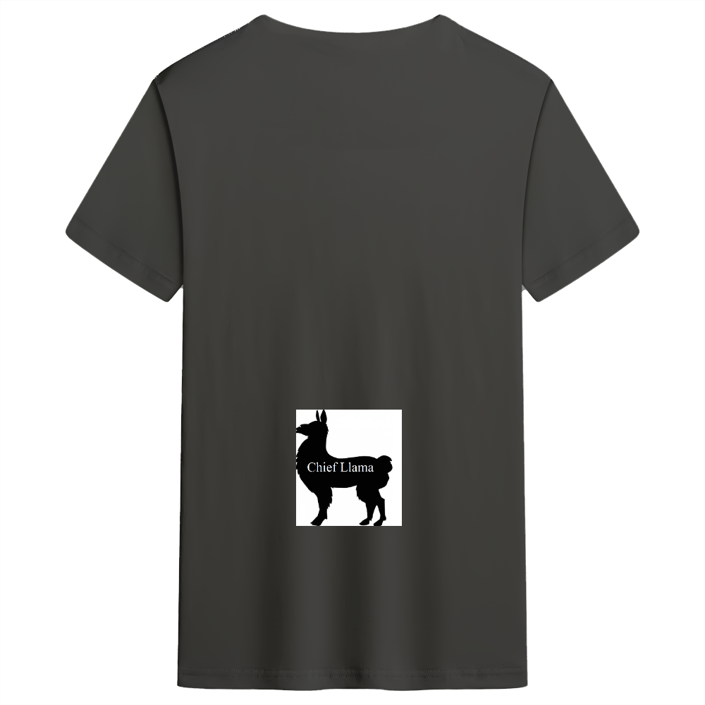 Men's Classic Straight Cotton Tee Chief Llama(1)