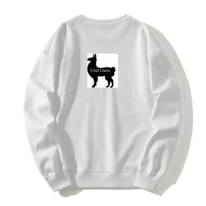 Silver fox fleece thermal hoodie Chief Llama