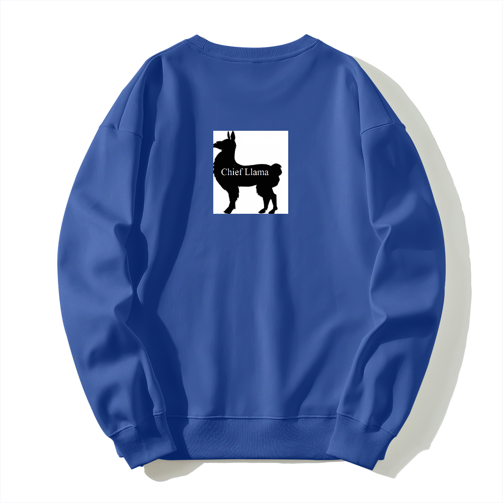 Silver fox fleece thermal hoodie Chief Llama