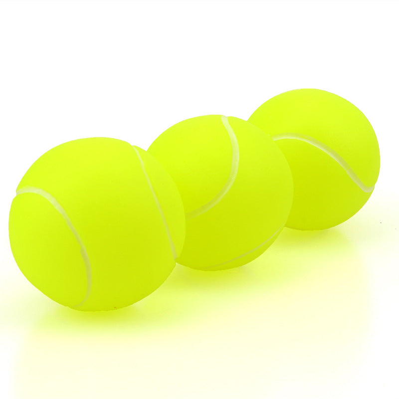 Pet sound toy silicone tennis 6.5cm Bite millive sports tennis dog toy factory direct sales