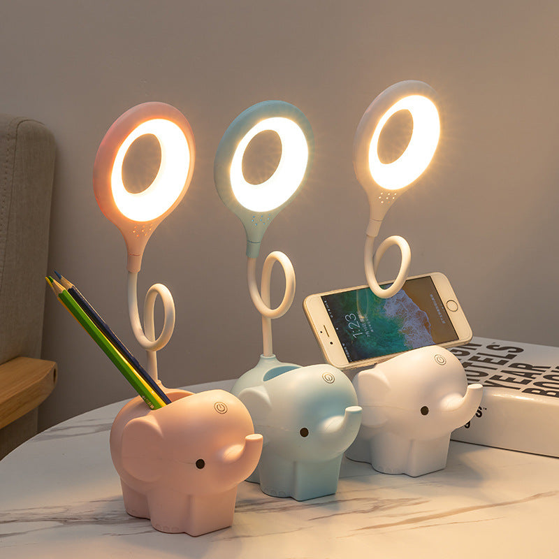 Meng pet big pictures, light eye-catching, learning, creative, LED dormitory desk, touching lithium battery, smart torch lamp