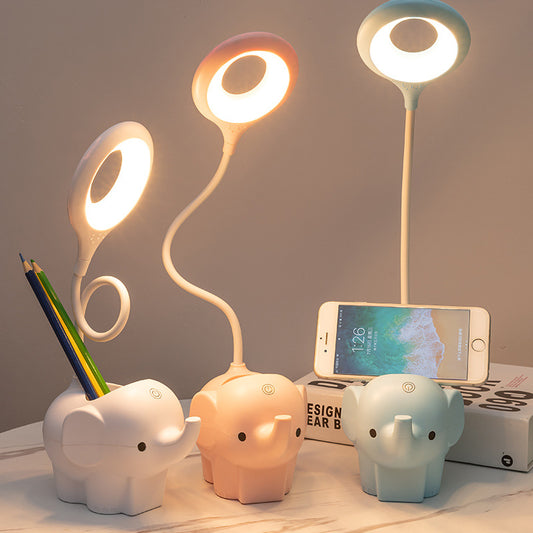 Meng pet big pictures, light eye-catching, learning, creative, LED dormitory desk, touching lithium battery, smart torch lamp