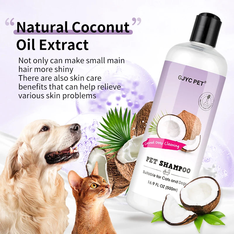 500ML Dogs And Cats Shampoo Deodorant Stay Fragrance Bathing Shower Gel Pet Shampoo Hair Cleaning Care Pets Supplies