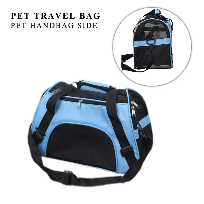 Cat Bags Portable Dog Carrier Bag Mesh Breathable Carrier Bags for Small Dogs Foldable Cats Handbag Travel Pet Bag Transport Bag