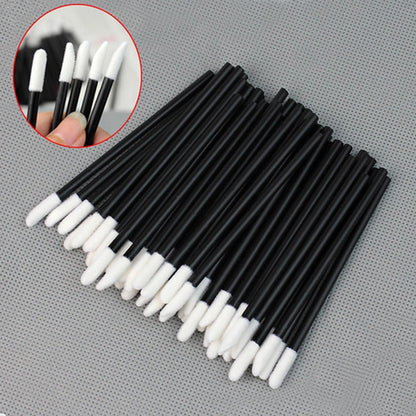 50 Pcs Disposable Lip Brush Eyelash Makeups Brushes Lash Extension Mascara Applicator Lipstick Wands Set Cosmetic Makeup Tools