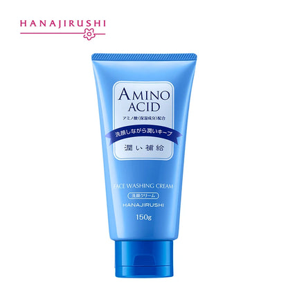 HANAJIRUSHI Amino Acid Foam Cleanser Hyaluronic Acid Face Wash For Dry Skin Oil Skin Combination Skin  Limpiador Facial 150ml