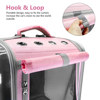 Pet Cat Carrier Backpack Breathable Cat Travel Outdoor Shoulder Bag For Small Dogs Cats Portable Packaging Carrying Pet Supplies