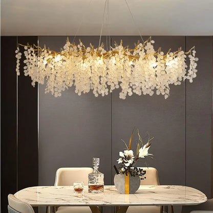 New crystal chandelier for living room bar luxury branch French villa decorative chandelier island lighting