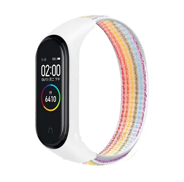 Bracelet for mi band 5 6 Strap Nylon Sport loop watch Belt pulsera correa Miband strap Wristband for xiaomi Mi band 4 3 Bracelet