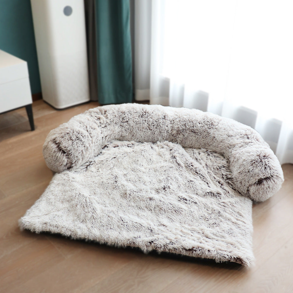 Amazing popular pet supplies plush kennel plush blanket pet kennel dog sofa bed factory wholesale