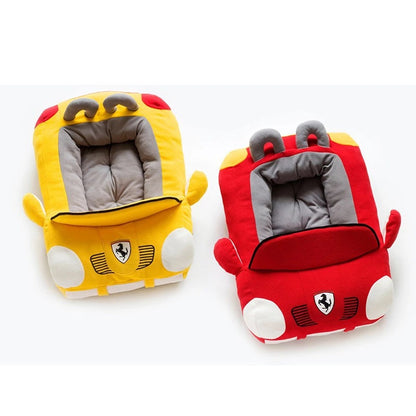 Dog kennel winter warm small dog net red cartoon car pet kennel dog bed dog mat detachable cat kennel factory