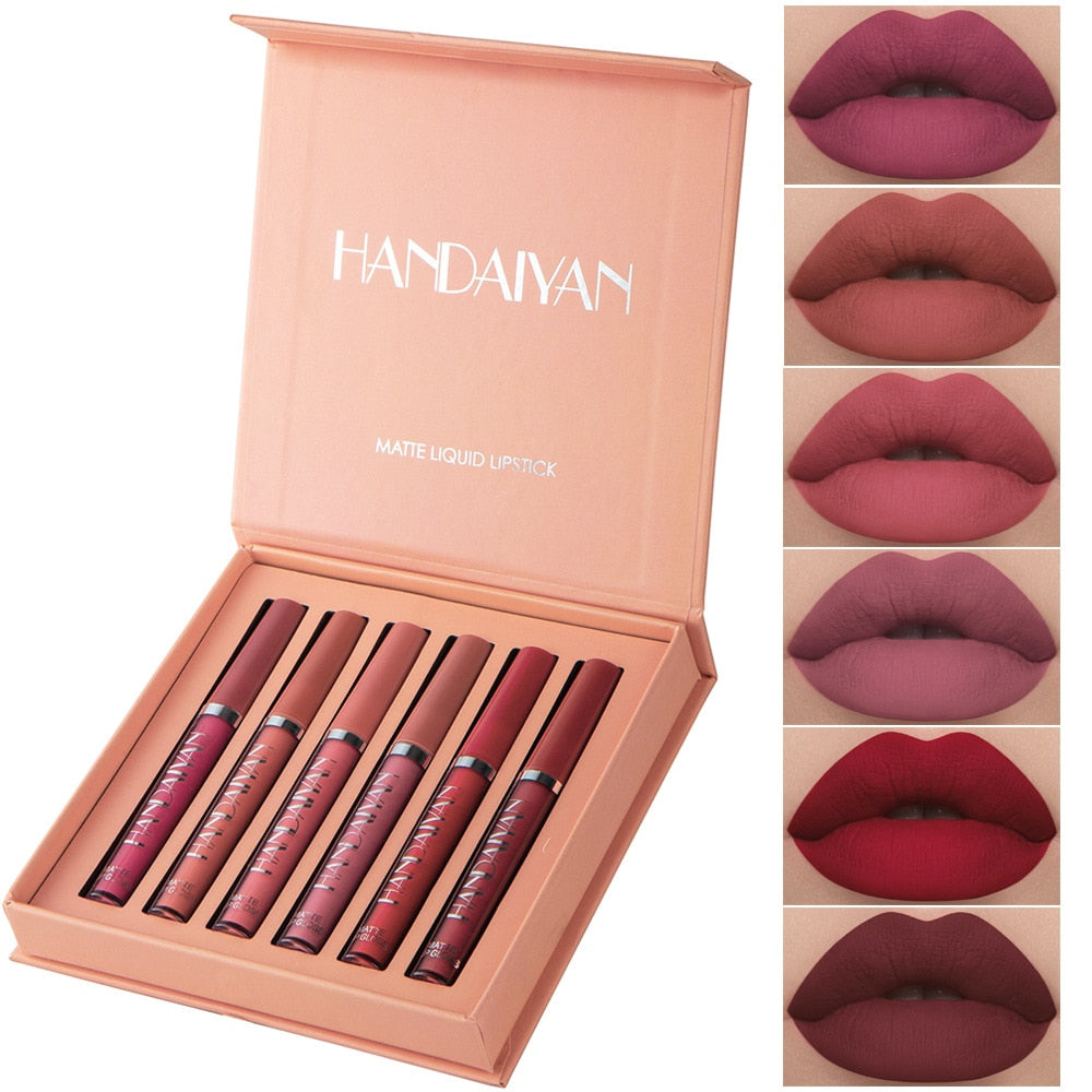 Kit 6 Batons Beauty Lip Handaiyan - 16H de Duração