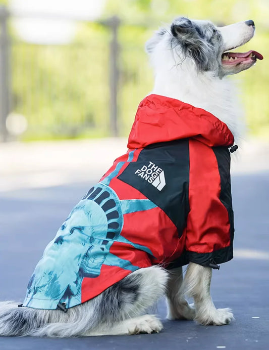 Windproof Pet Jacket, Waterproof Raincoat, Dog Coat