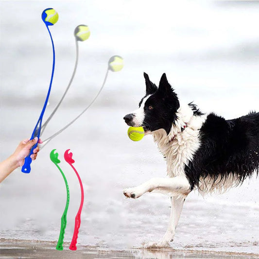 Dog Ball Toys Launcher Dog Ball Interactive Dog Toys Tennis Ball Tossing Cue Pet Dogs Outdoor Exercise Training Toys