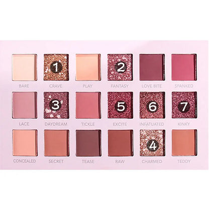 Desert Rose Eye Shadow 18 Colors Pearlescent Matte Glitter Eyeshadow Palette Long Lasting Make Up Eyeshadow Beauty Eye Pallete